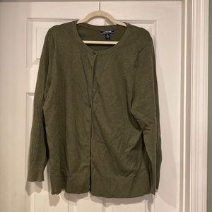 Land’s End Green Cardigan
